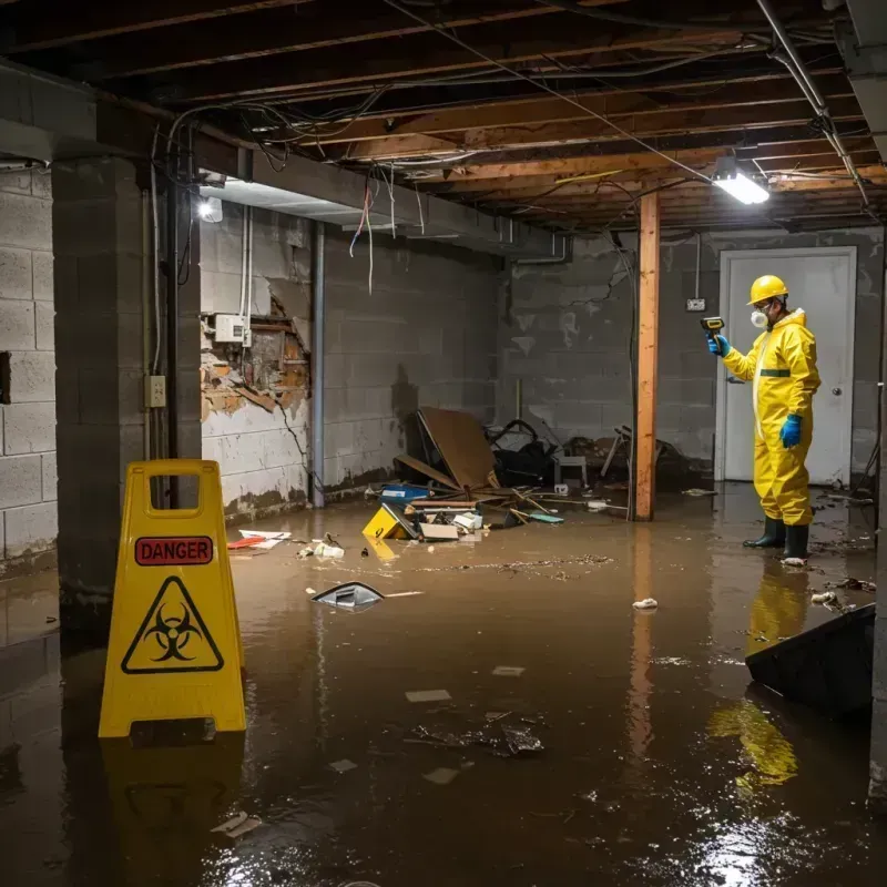 Flooded Basement Electrical Hazard in Capitola, CA Property